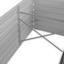 hævet plantekasse 320x80x77 cm galvaniseret stål antracitgrå