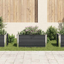 hævet plantekasse 100x40x45 cm galvaniseret stål antracitgrå