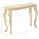 konsolbord 110x35x77 cm massivt mangotræ