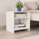 sengeborde 2 stk. 40x30x40 cm konstrueret træ hvid