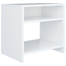 sengeborde 2 stk. 40x30x40 cm konstrueret træ hvid