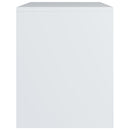 sengeborde 2 stk. 40x30x40 cm konstrueret træ hvid