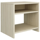 sengeborde 2 stk. 40x30x40 cm konstrueret træ Sonoma-eg