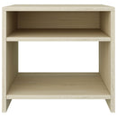 sengeborde 2 stk. 40x30x40 cm konstrueret træ Sonoma-eg