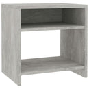 sengebord 40x30x40 cm konstrueret træ Betongrå