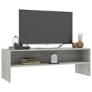 tv-bord 120x40x40 cm konstrueret træ betongrå