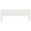 tv-bord 100x40x40 cm konstrueret træ hvid