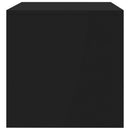 tv-bord 100x40x40 cm konstrueret træ sort