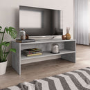 tv-bord 100x40x40 cm konstrueret træ betongrå
