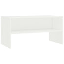 tv-bord 80x40x40 cm konstrueret træ hvid