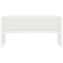 tv-bord 80x40x40 cm konstrueret træ hvid