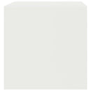tv-bord 80x40x40 cm konstrueret træ hvid