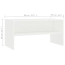 tv-bord 80x40x40 cm konstrueret træ hvid