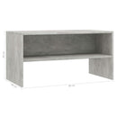tv-bord 80x40x40 cm konstrueret træ betongrå