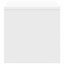 sengebord 40x30x30 cm konstrueret træ hvid