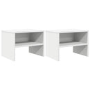 sengeborde 2 stk. 40x30x30 cm konstrueret træ hvid