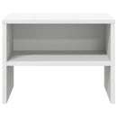 sengeborde 2 stk. 40x30x30 cm konstrueret træ hvid
