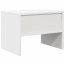 sengeborde 2 stk. 40x30x30 cm konstrueret træ hvid