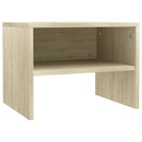 sengeborde 2 stk. 40x30x30 cm konstrueret træ Sonoma-eg