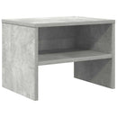 sengebord 40x30x30 cm konstrueret træ Betongrå