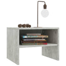 sengeborde 2 stk. 40x30x30 cm konstrueret træ Betongrå
