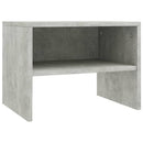 sengeborde 2 stk. 40x30x30 cm konstrueret træ Betongrå