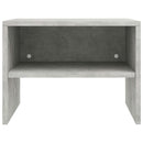 sengeborde 2 stk. 40x30x30 cm konstrueret træ Betongrå