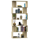 bogreol/rumdeler 80x24x192 cm konstrueret træ sonoma-eg