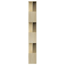 bogreol/rumdeler 80x24x192 cm konstrueret træ sonoma-eg