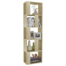 bogreol/rumdeler 45x24x159 cm konstrueret træ sonoma-eg