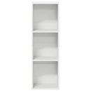 bogreol/tv-bord 36x30x114 cm konstrueret træ hvid
