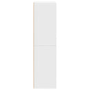 bogreol/tv-bord 36x30x114 cm konstrueret træ hvid