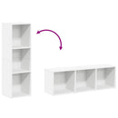 bogreol/tv-bord 36x30x114 cm konstrueret træ hvid