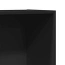 bogreol/tv-bord 36x30x114 cm konstrueret træ sort