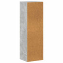 bogreol/tv-bord 36x30x114 cm konstrueret træ betongrå