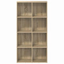 bogreol/skænk 66x30x130 cm konstrueret træ sonoma-eg
