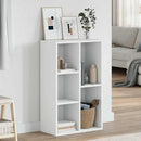 bogreol/skænk 50x25x80 cm konstrueret træ hvid