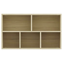 bogreol/skænk 50x25x80 cm konstrueret træ sonoma-eg