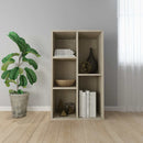 bogreol/skænk 50x25x80 cm konstrueret træ sonoma-eg
