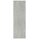 bogreol/skænk 50x25x80 cm konstrueret træ Betongrå