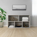 bogreol/skænk 50x25x80 cm konstrueret træ Betongrå