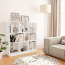 bogreol 97,5x29,5x100 cm konstrueret træ hvid