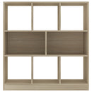 bogreol 97,5x29,5x100 cm konstrueret træ sonoma-eg