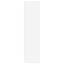klædeskab 100x50x200 cm konstrueret træ hvid