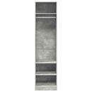 klædeskab 50x50x200 cm konstrueret træ betongrå