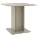 spisebord 80 x 80 x 75 cm spånplade sonoma-eg