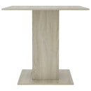 spisebord 80 x 80 x 75 cm spånplade sonoma-eg
