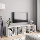 bogskab/tv-skab hvid 143x30x36 cm