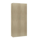 skoskab 80x35,5x180 cm konstrueret træ sonoma-eg