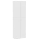 kontorskab 60x32x190 cm konstrueret træ hvid